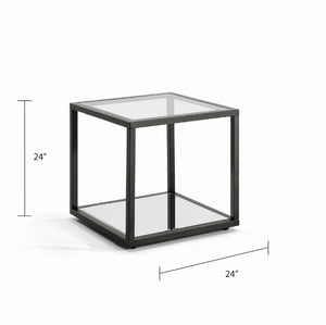 Fabian Black End Table - Ella and Ross Furniture