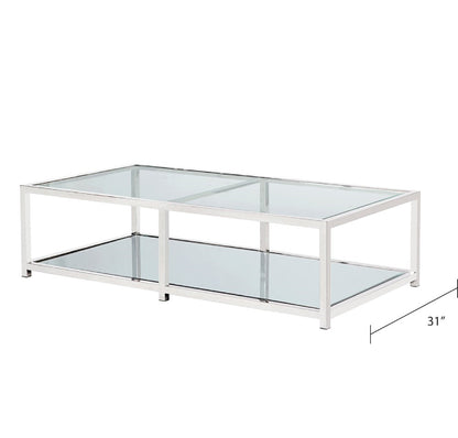 Fabian Silver Coffee Table - Rectangular - Ella and Ross Furniture