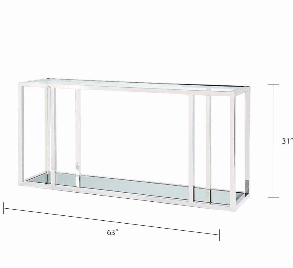 Fabian Silver Console Table - Ella and Ross Furniture