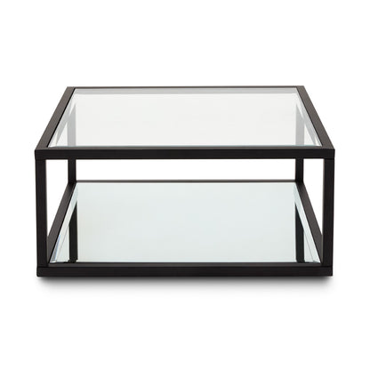Fabian Black Coffee Table - Square - 33" - Ella and Ross Furniture