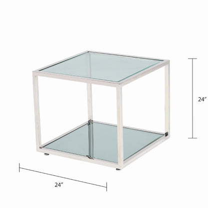 Fabian Silver End Table - Ella and Ross Furniture