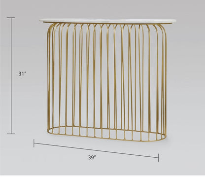 Robin Marble Console Table dimensions