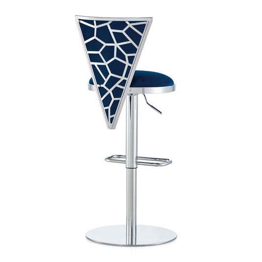 Gio Adjustable Bar Stool - Silver - Ella and Ross Furniture