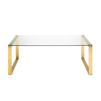 Hudson Brushed Gold Coffee Table