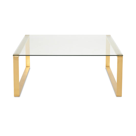 Hugo Brushed Gold Coffee Table
