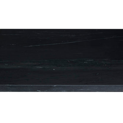 Tilly Marble Coffee Table - Black Metal - Ella and Ross Furniture