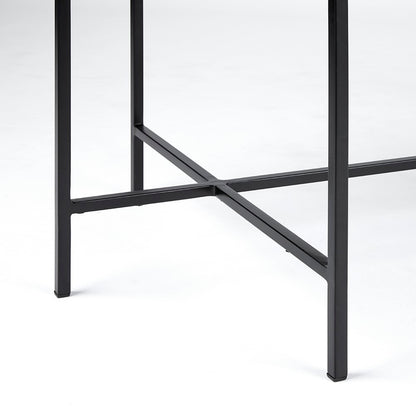 Tilly Marble Coffee Table - Black Metal - Ella and Ross Furniture