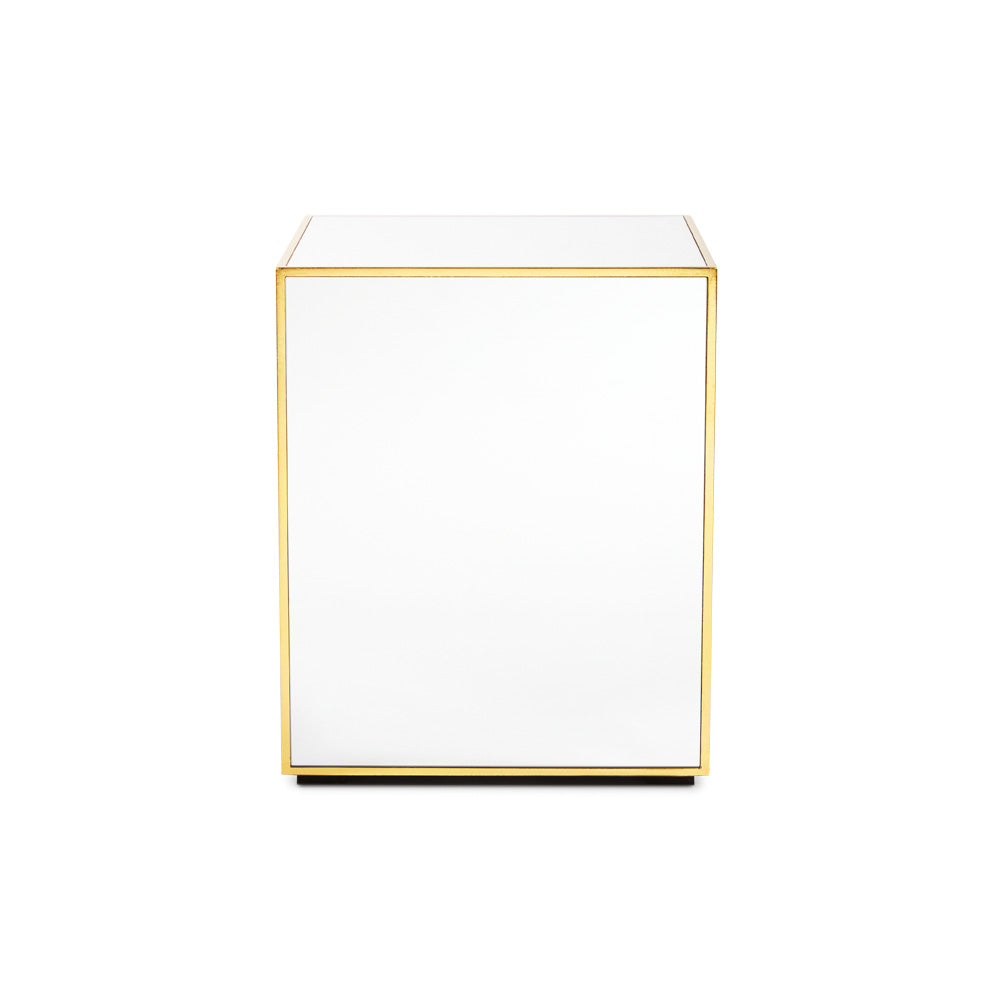 Infinity Mirror Cube End Table - Ella and Ross Furniture