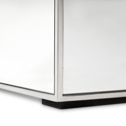 Infinity Mirror Cube End Table - Ella and Ross Furniture