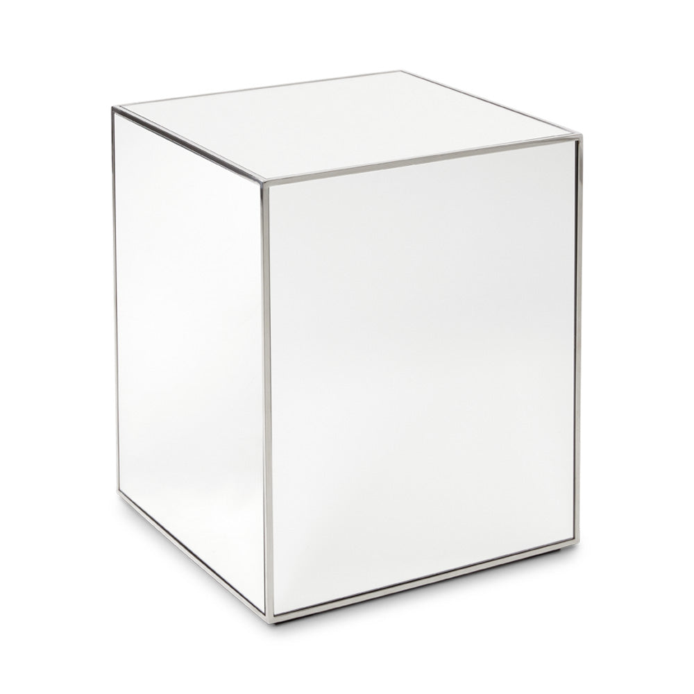 Infinity Mirror Cube End Table
