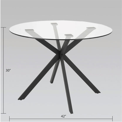 Ivanna Black Dining Table - Ella and Ross Furniture