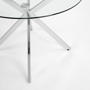 Ivanna Silver Dining Table - Ella and Ross Furniture