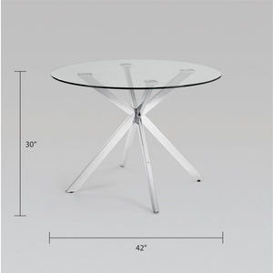 Ivanna Silver Dining Table - Ella and Ross Furniture