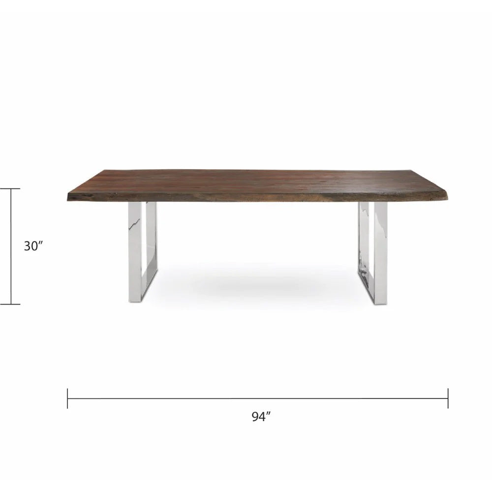 Jako Organic Live Edge Dining Table - 94" - Ella and Ross Furniture