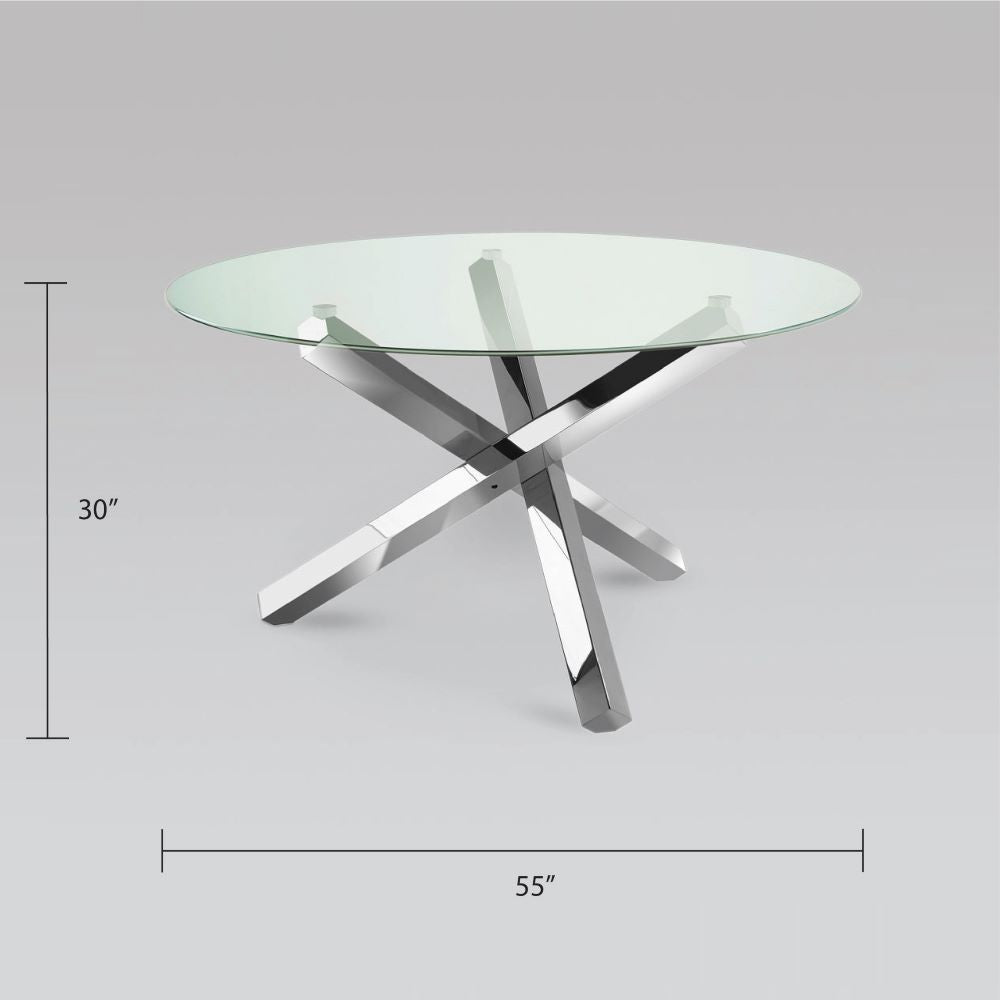 Jasper Silver Dining Table - Ella and Ross Furniture