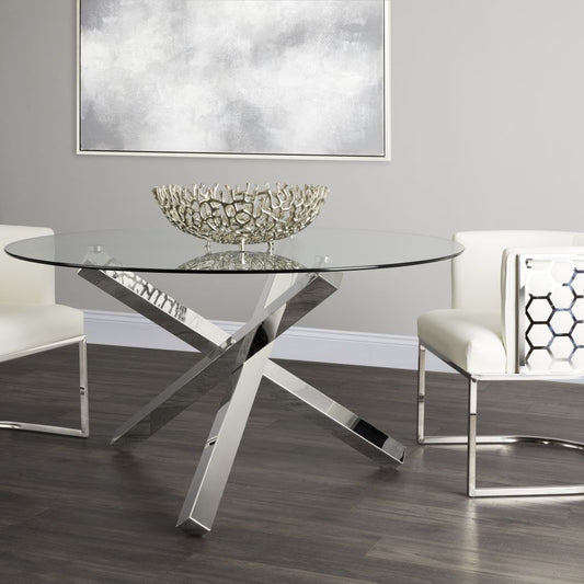 Jasper Silver Dining Table - Ella and Ross Furniture