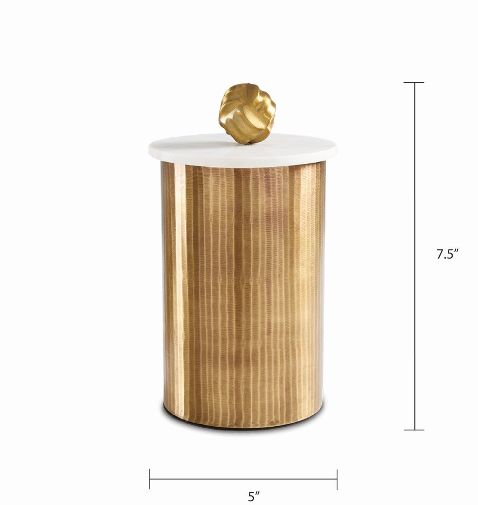 Kiara Antique Brass Canisters - Set of 3 - Ella and Ross Furniture