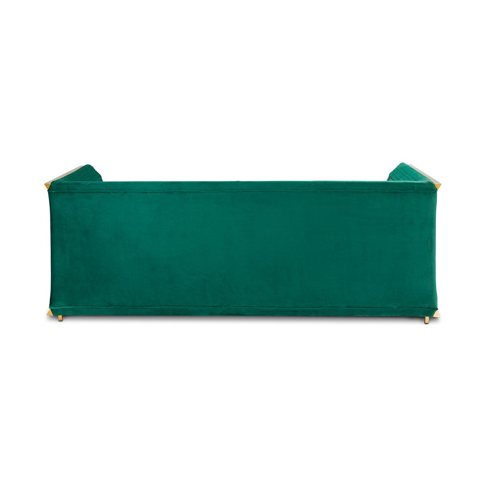 Kingsley Green Velvet Sofa - Ella and Ross Furniture