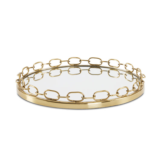 Lilou Chain Link Tray - 19" - Ella and Ross Furniture