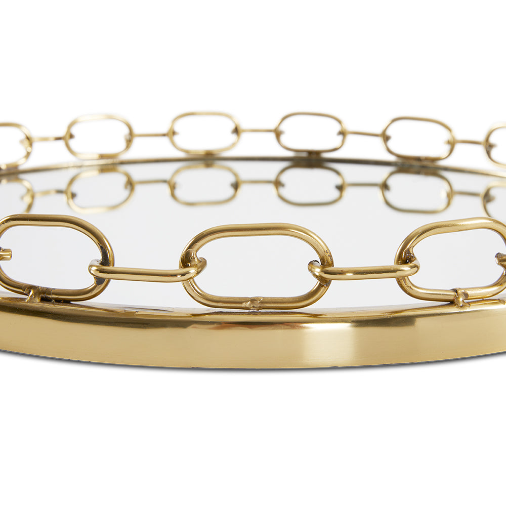 Lilou Chain Link Tray - 19" - Ella and Ross Furniture