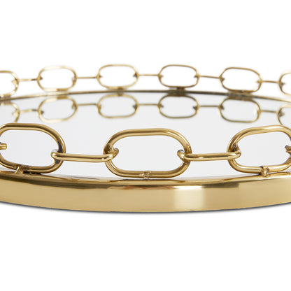 Lilou Chain Link Tray - 19" - Ella and Ross Furniture