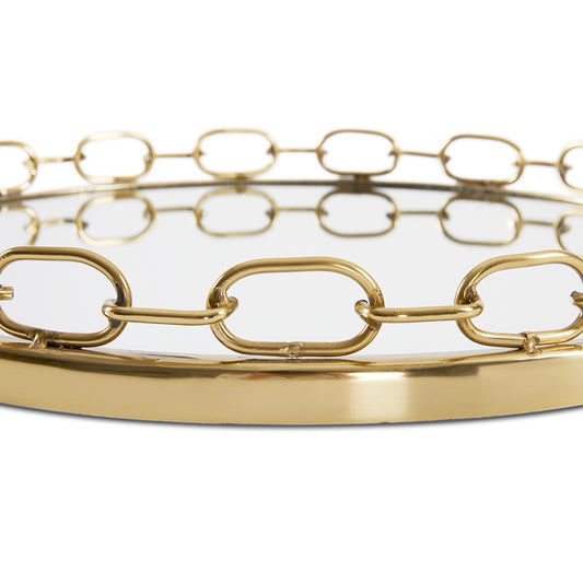 Lilou Chain Link Tray - 19" - Ella and Ross Furniture
