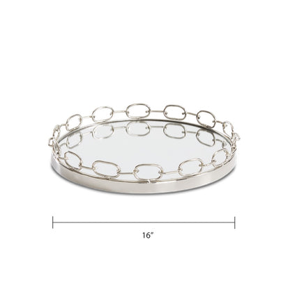 Lilou Chain Link Tray - 16" - Ella and Ross Furniture