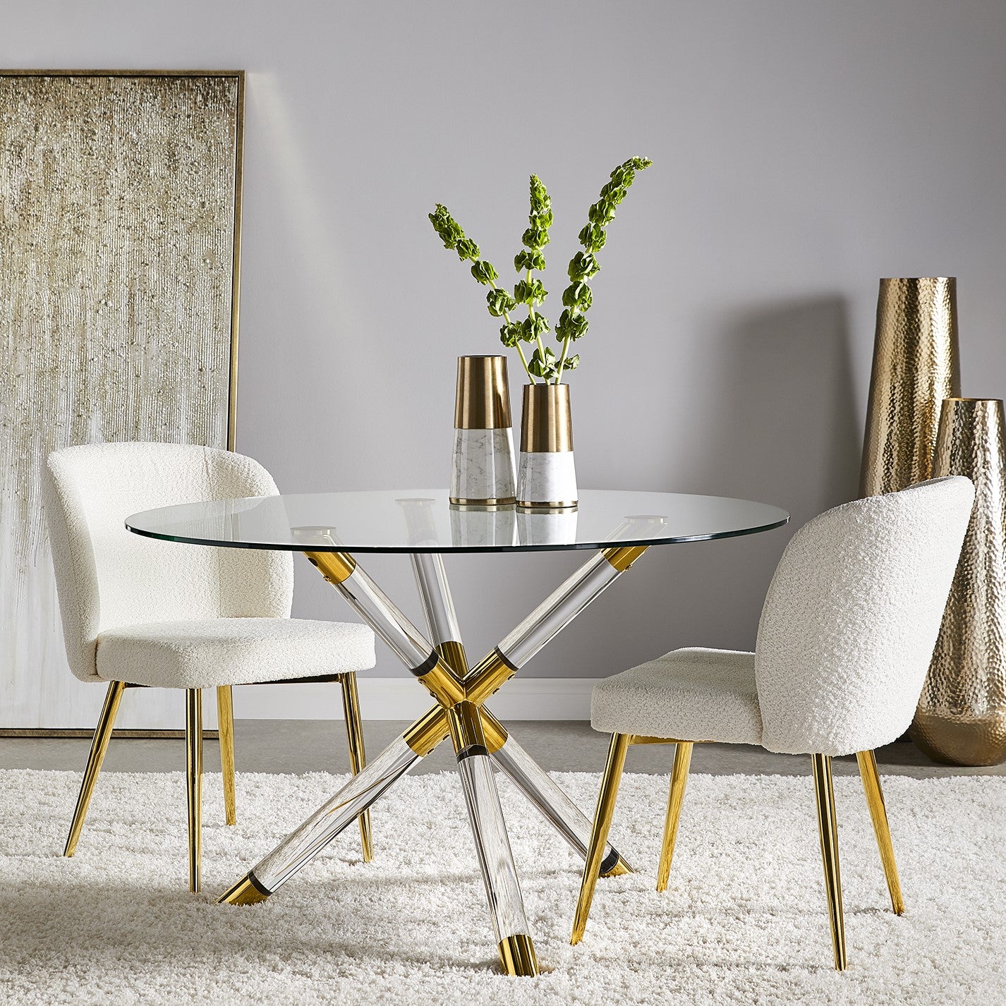 Marcel Dining Chair - Gold - Ella and Ross Furniture