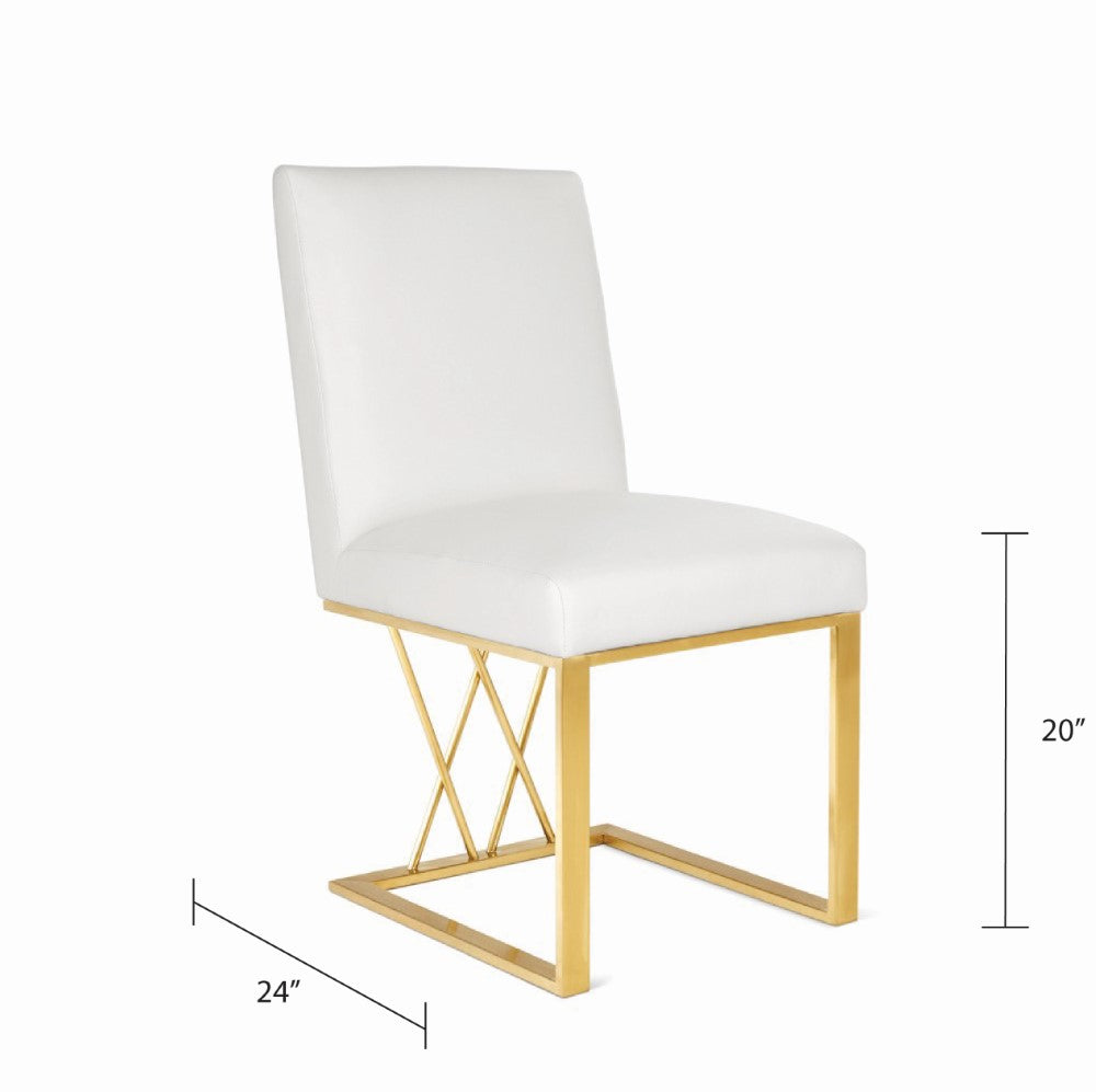 Mercer Dining Chair - Brushed Gold - Ella and Ross Furniture