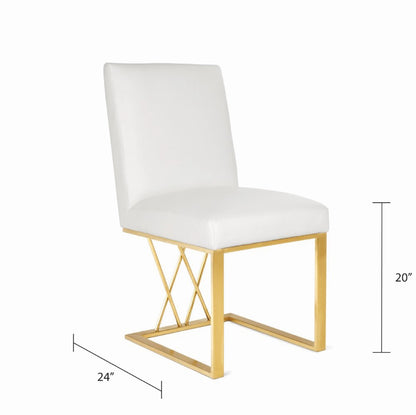 Mercer Dining Chair - Brushed Gold - Ella and Ross Furniture