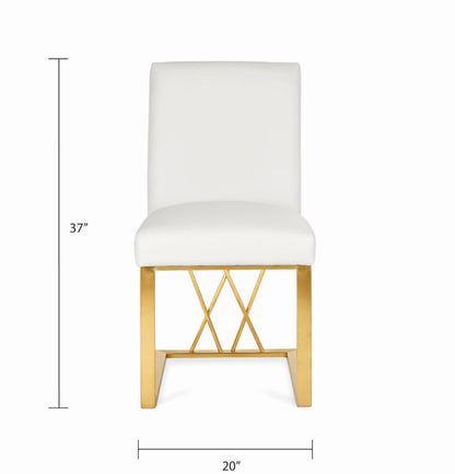 Mercer Dining Chair - Brushed Gold - Ella and Ross Furniture