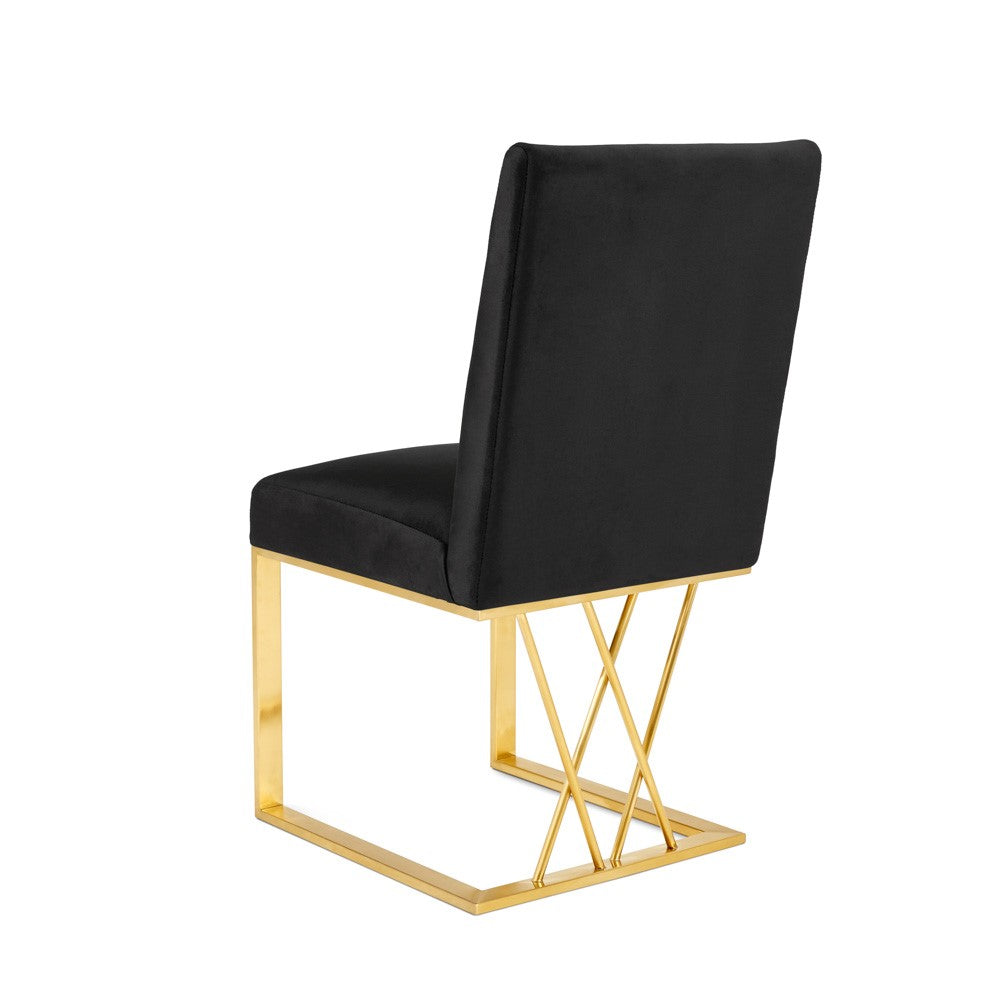 Mercer Dining Chair - Brushed Gold - Ella and Ross Furniture