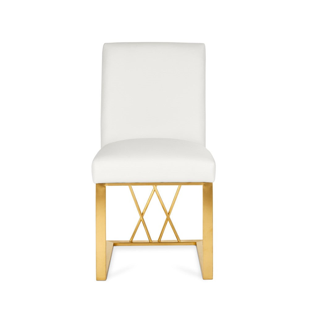 Mercer Dining Chair - Brushed Gold - Ella and Ross Furniture