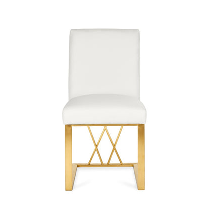Mercer Dining Chair - Brushed Gold - Ella and Ross Furniture