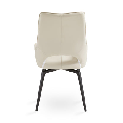 Michigan Swivel Dining Chair - Black - Ella and Ross Furniture