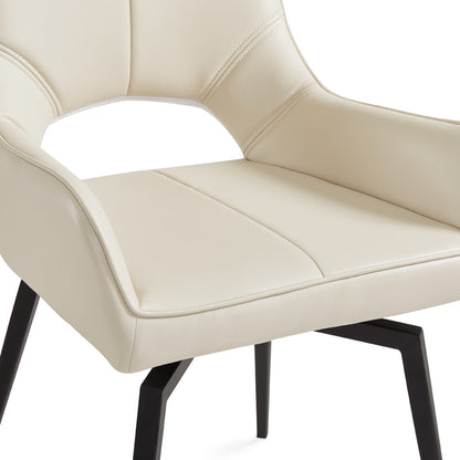 Michigan Swivel Dining Chair - Black - Ella and Ross Furniture