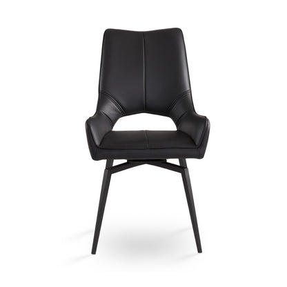 Michigan Swivel Dining Chair - Black - Ella and Ross Furniture