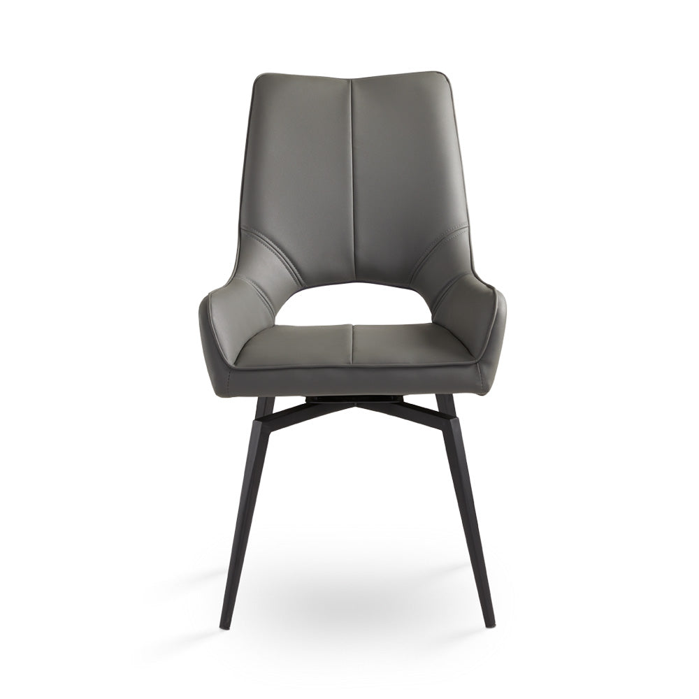 Michigan Swivel Dining Chair - Black - Ella and Ross Furniture