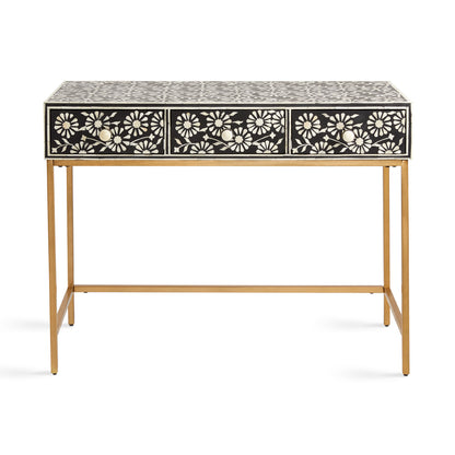 Minnow Bone Inlay Desk/Console - Ella and Ross Furniture