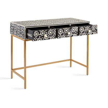 Minnow Bone Inlay Desk/Console - Ella and Ross Furniture