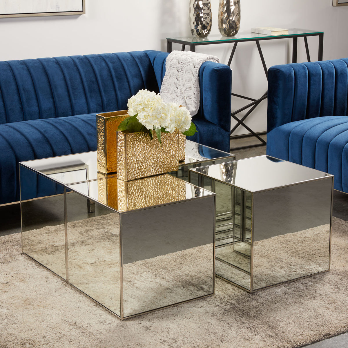 Infinity Mirror Coffee Table Quartet - Ella and Ross Furniture