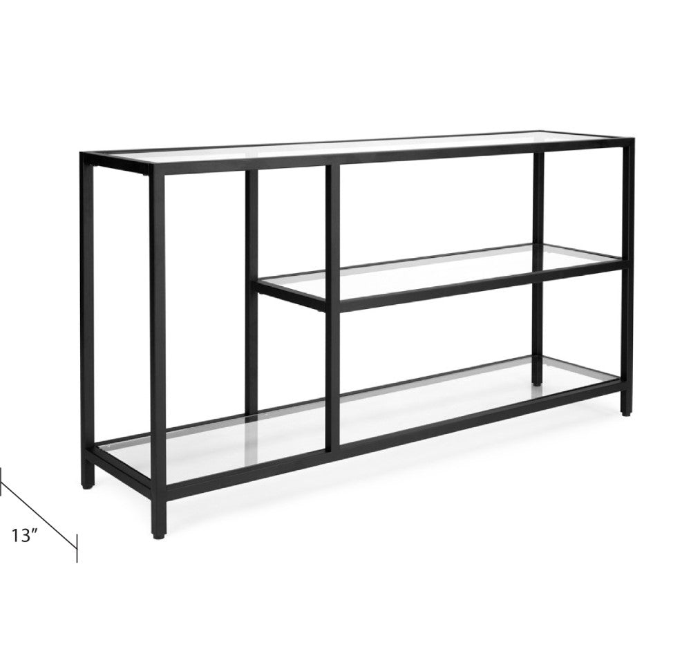 Murray Black Metal Console Table - 43" - Ella and Ross Furniture