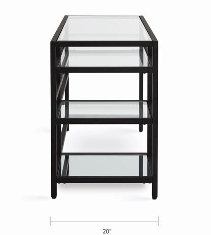 Murray Black Metal Desk - 41" - Ella and Ross Furniture