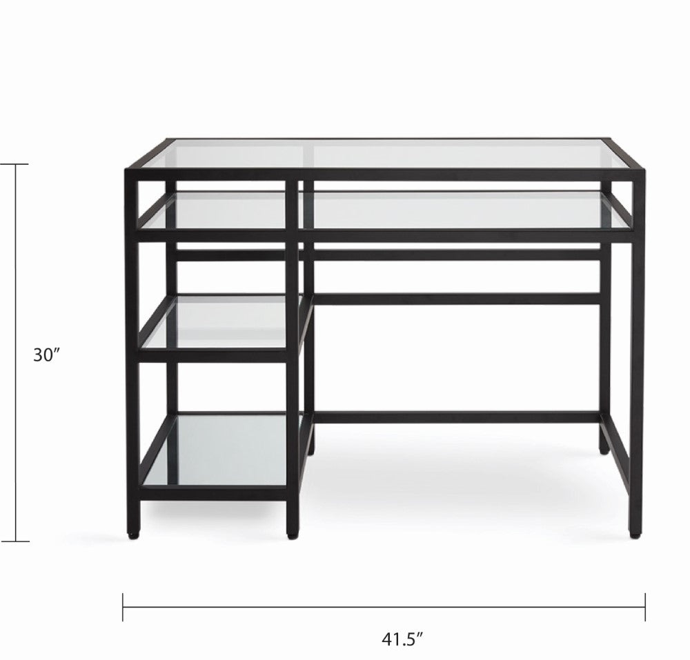 Murray Black Metal Desk - 41" - Ella and Ross Furniture