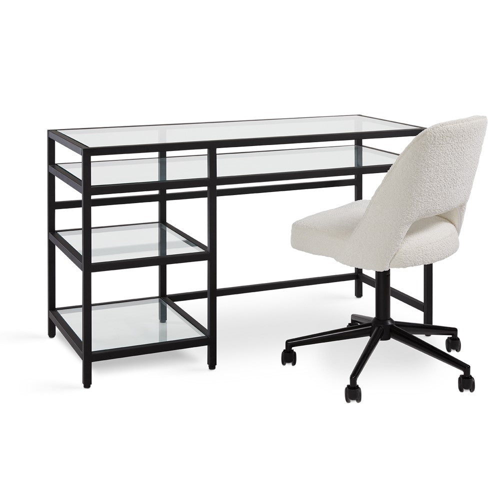 Murray Black Metal Desk - 51" - Ella and Ross Furniture