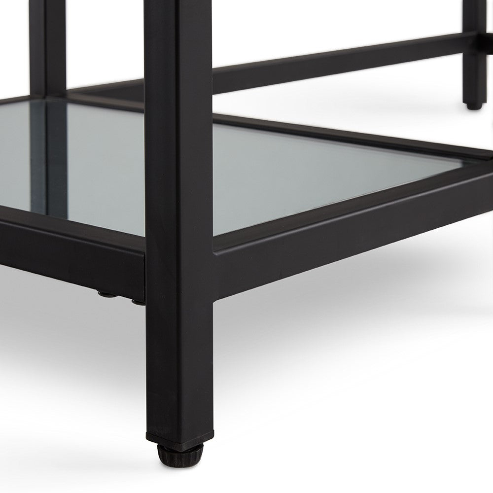 Murray Black Metal Desk - 41" - Ella and Ross Furniture