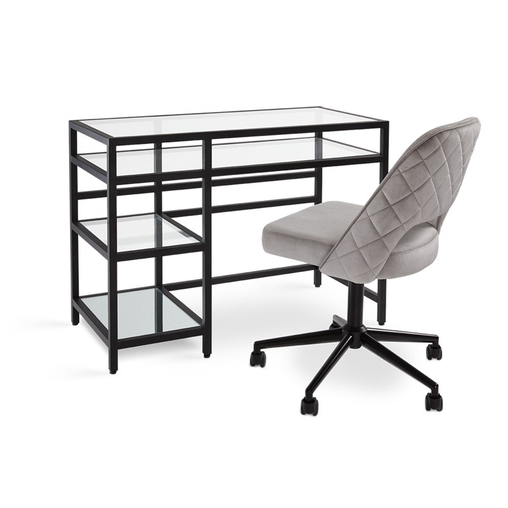 Murray Black Metal Desk - 41" - Ella and Ross Furniture