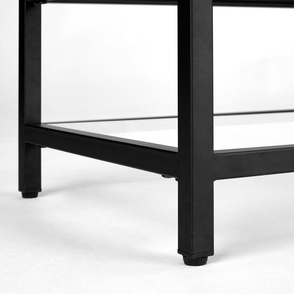 Murray Black Metal Media Console - 59" - Ella and Ross Furniture