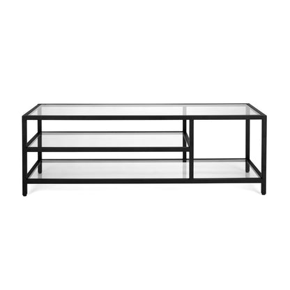 Murray Black Metal Media Console - 59" - Ella and Ross Furniture