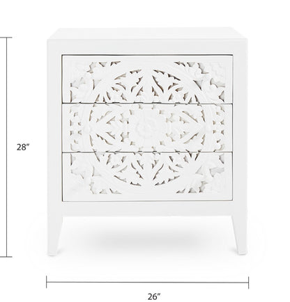 Nola Handcrafted Wood Nightstand - Ella and Ross Furniture